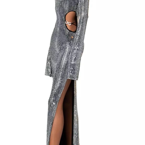 Mach & Mach Crystal Bow & Glass Embroidered Dress - Picture 2 of 4